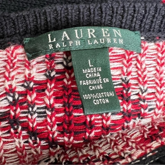 Ralph Lauren Southwestern Tunic Sweater Aztec Size Large - Picture 9 of 11